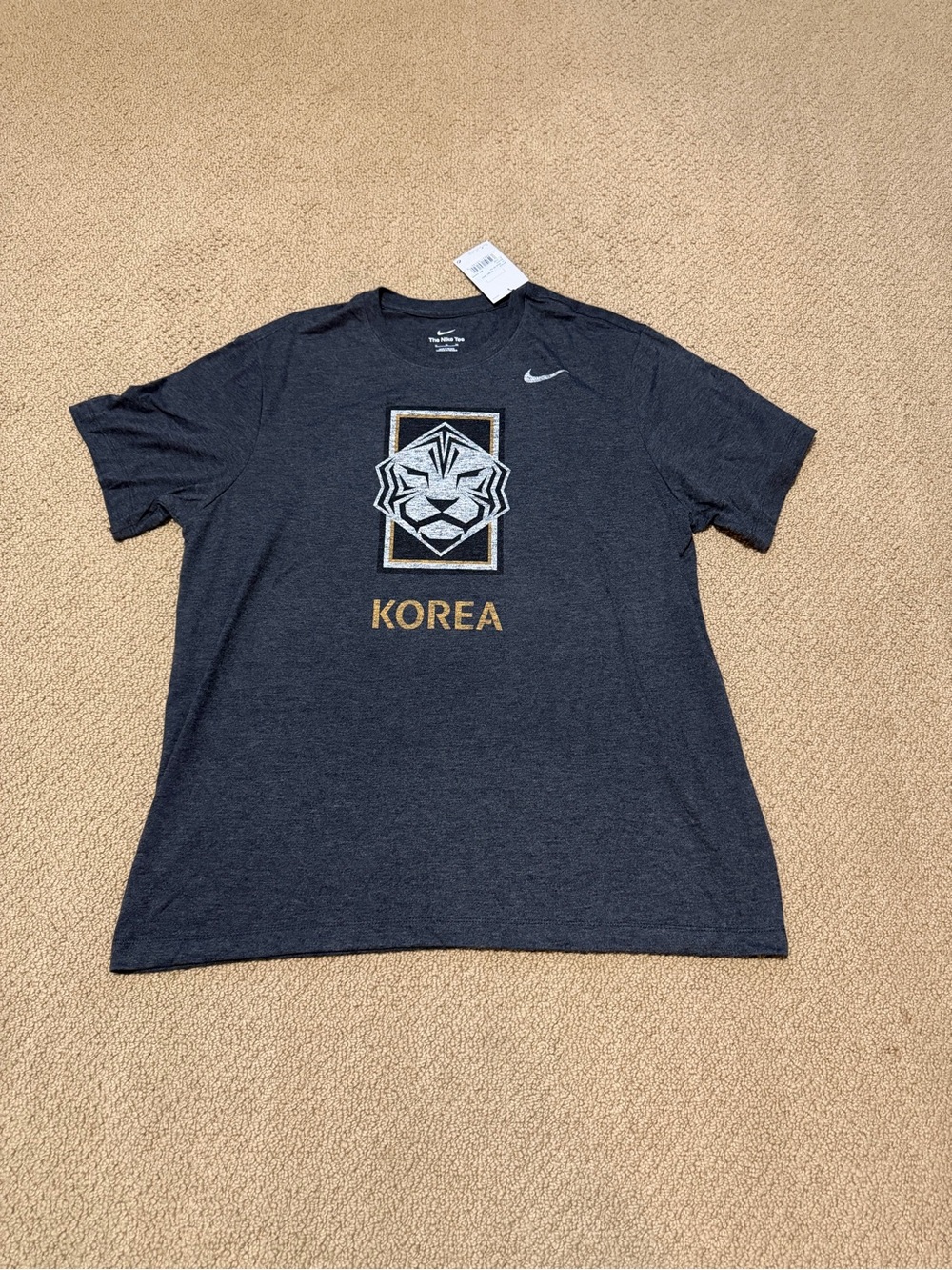Nike South Korea KFA Logo Soccer T-Shirt M21372P957KRFA-BLK (Men’s XL) NEW